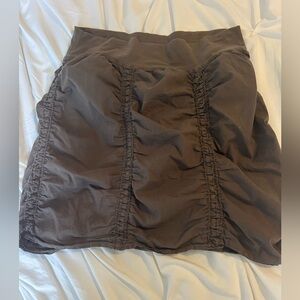 XCVI Dark Brown A-Line Skirt
